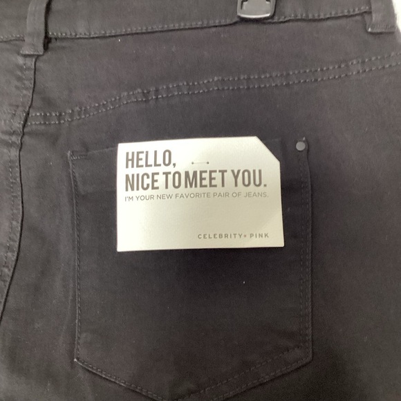 CELEBRITY PINK PLUS SIZE 18 BLACK JEANS SKINNY HIGH RISE PANTS DISTRESSED - Picture 9 of 9